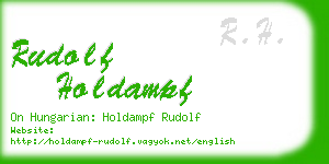 rudolf holdampf business card